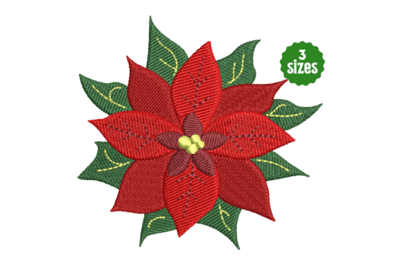 Christmas Red Poinsettia Flower