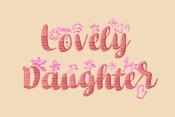 Daughter Decorative Lettering