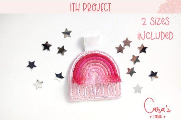 Fringe Rainbow Name Tag - ITH Project
