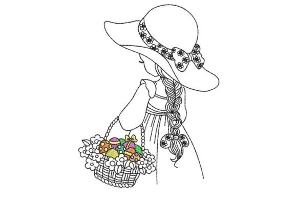Girl with Easter Eggs