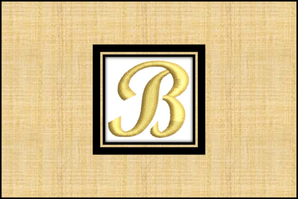 Gold Font-B: A Premium Monogram Embroidery Design