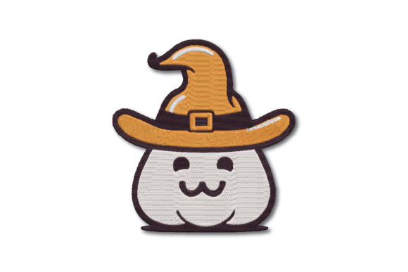 Halloween Marshmallow Embroidery Design