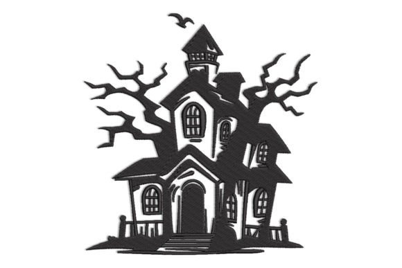 Haunted House Silhouette Review