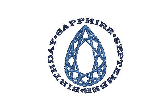 Sapphire Faceted Pear September Birthday
