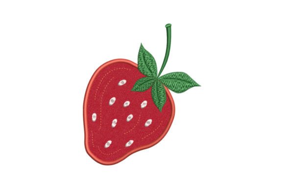 Single Strawberry: A Sweet, Versatile Embroidery Staple