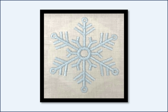 Snowflake-5 Point-a: A Refined Holiday Embroidery Staple